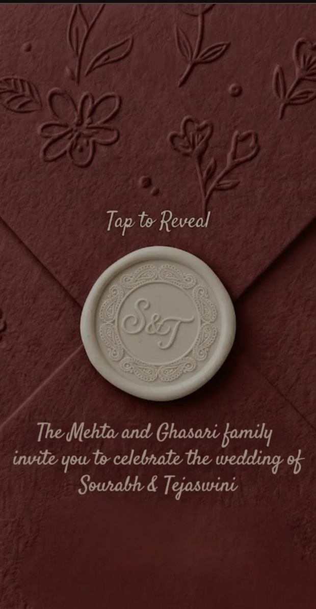 Gulmohar engagement invitation invitation website template
